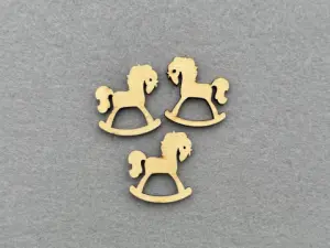 Декор з фанери "Коник" - 40 шт