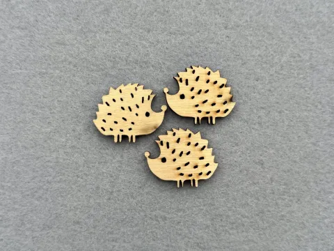 Декор із фанери "Їжачок" - 40 шт