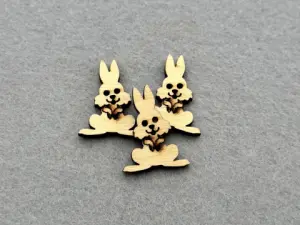 Декор із фанери "Зайчик" - 40 шт