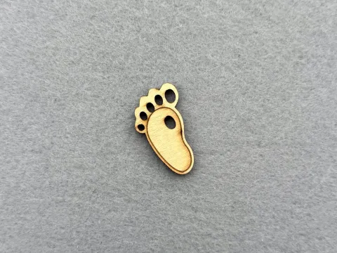 Декор з фанери "Ніжка" - 40 шт