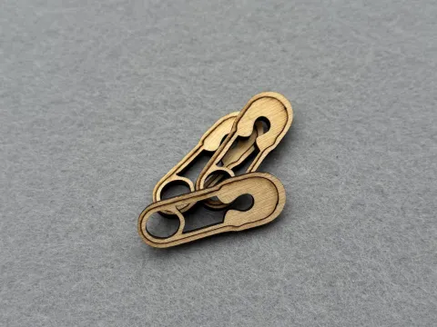 Підвіска з фанери "Булавка" - 40 шт.