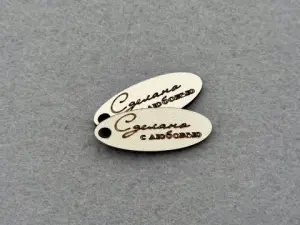 Підвіска з фанери "Зроблено з любов'ю" - 40 шт.