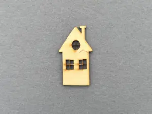 Декор з фанери "Будиночок" - 10 шт