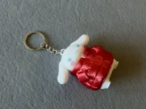 Брелок Зайчик у пуховику надруковано на 3Д принтері