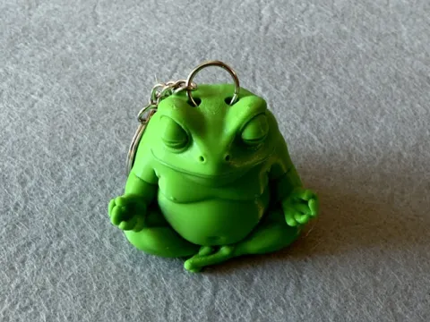 Брелок Жаба надрукований на 3Д принтері