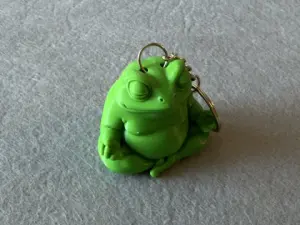 Брелок Жаба надрукований на 3Д принтері