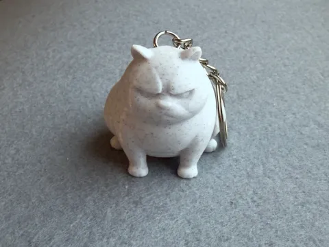 Брелок Кішка надрукований на 3Д принтері