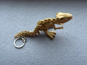Брелок Скелет Динозавра надрукований на 3Д принтері