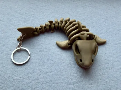 Брелок Скелет Акули надруковано на 3Д принтері