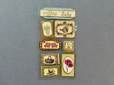 Набір 3D наклейки " Кава "