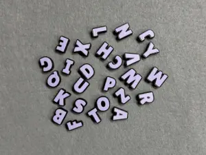 Намистини пластикові - Алфавіт - 15мм