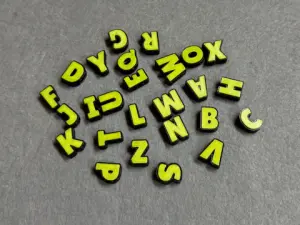 Намистини пластикові - Алфавіт - 15мм