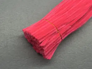 Синельний дріт 1 уп (90 шт) - Яскраво рожевий кислотний