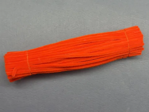 Синельний дріт 1 уп (90 шт) - Помаранчевий кислотний