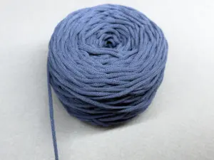 Бавовняний Круглий Шнур, Синій, 4мм, 100 метрів
