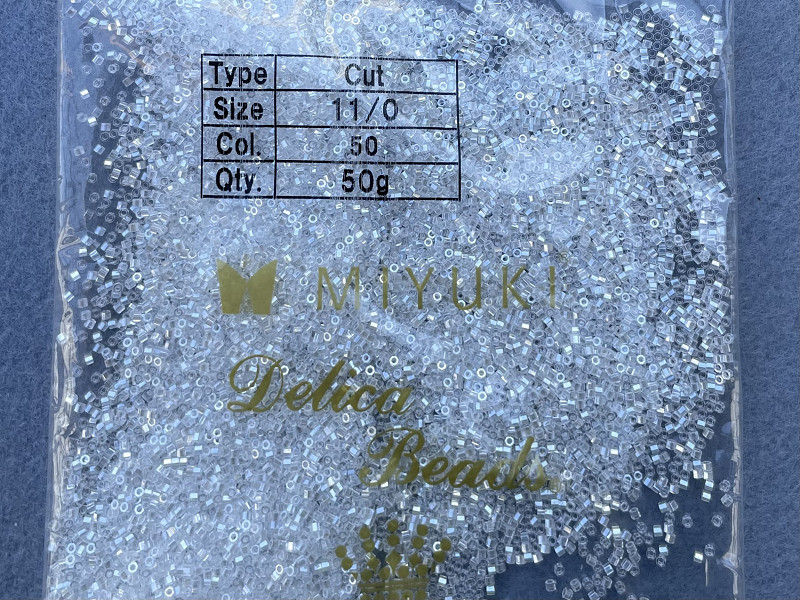 Бісер Японський MIYUKI Delica CUT-DBС-50, 11/0-50гр